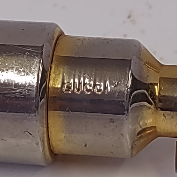 1961 GUCCI Italy Accessories replacment Cylinder Bag Clasp Keychain Authentic - Picture 4 of 5